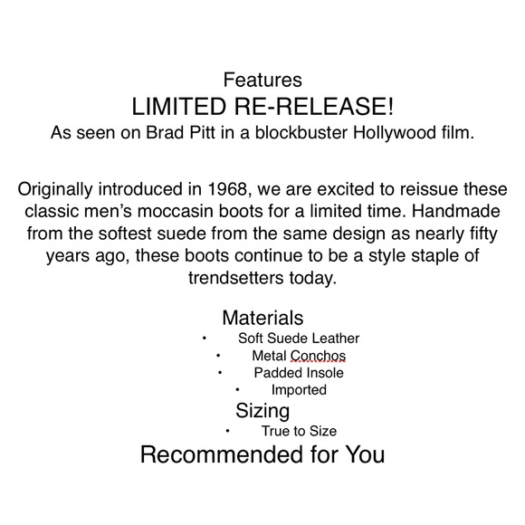 Minnetonka Men’s Two Button Softsole Boot - Picture 5 of 7